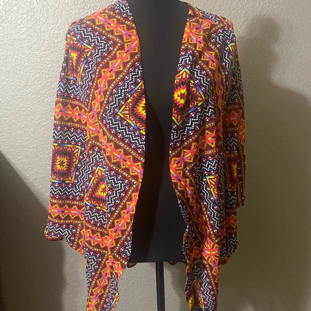 Arizona Jeans Cardigan - Aztec print